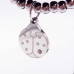 Charms acciaio coccinella con strass 16.3 mm 1 pz