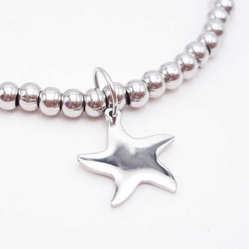 10 pz Charms acciaio stella marina 15.5x14 pacco