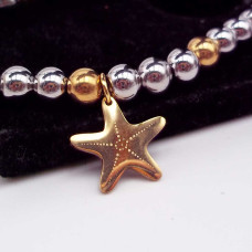 10 pz Charms acciaio stella marina oro 15 mm 10 pz Charms acciaio stella marina oro 15 mm