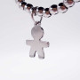 Charms bimbo acciaio 16.5x11.2 mm pacco 1 pz