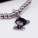 10 pz Charms orsetto acciaio 13.7x11.7 mm
