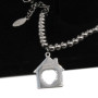 Charms casetta scritta sweet home 21x19 mm pacco 1 pz