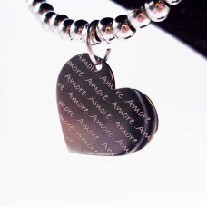 Ciondolo con scritta Amore 19.4 mm pacco 1 pz Ciondolo con scritta Amore 19.4 mm pacco 1 pz