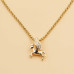 Charms cavallo alato Gold plated17x13 mm 1 pz