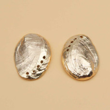 Charms conchiglia 29x20 mm gold plated 1 pz