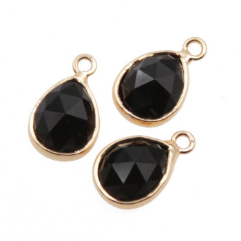 Charms pietre dure onice 14x7 mm conf. 2 pz