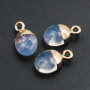 Charms pietre dure pietra di luna 14x8 mm conf. 2 pz