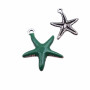Charms stella marina colore verde smaltato 20.7 mm pacco 1 pz