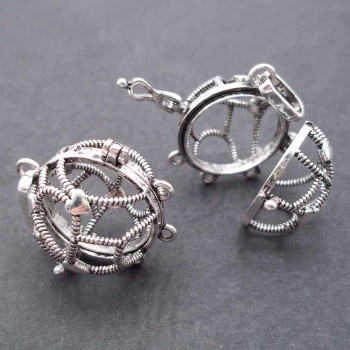 Ciondolo Chiama Angeli Ottone con cuori 23 mm pacco 1 pezzo