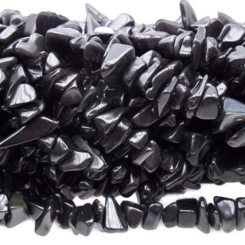 Chips black stone grandi 10/16 mm filo 40 cm