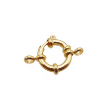 Chiusura marinara oro lucido 16 mm acciaio 1 pz Chiusura marinara oro lucido 16 mm acciaio 1 pz