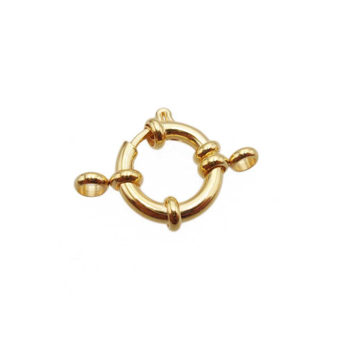 Chiusura marinara oro lucido 16 mm acciaio 1 pz