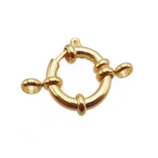 Chiusura marinara oro lucido 18 mm acciaio 1 pz