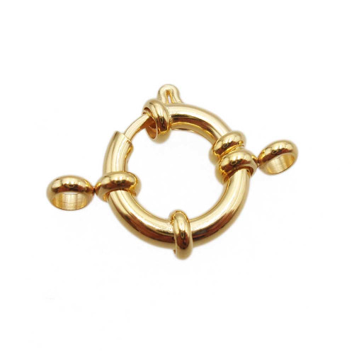 Chiusura marinara oro lucido 18 mm acciaio 1 pz