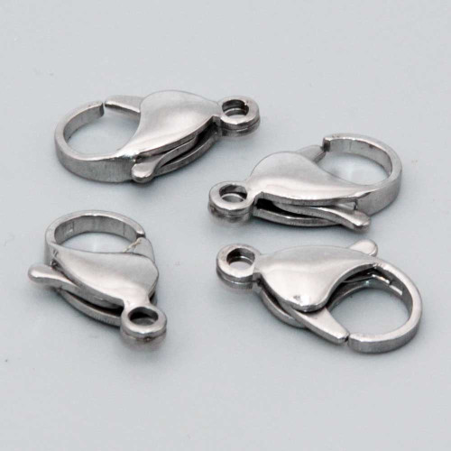 Moschettoni acciaio 17 mm 6 pz