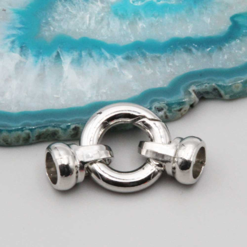 Chiusura a molla tonda 17.5 mm top quality conf. 1 pz