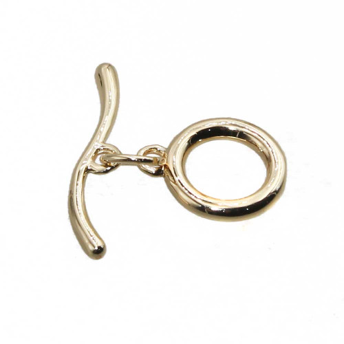 Chiusura a T Bar 10 mm oro 1 pz