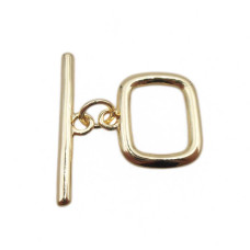 Chiusura a t bar oro 13.8x11.2 mm 1 pz Chiusura a t bar oro 13.8x11.2 mm 1 pz