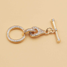 Chiusura a t bar strass 40 mm 1 pz