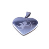 Charms acciaio cuore cupido 18 mm 1 pezzo