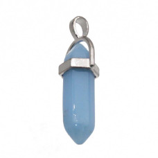 Ciondolo cristalloterapia angelite 38x9 mm conf. 1 pz