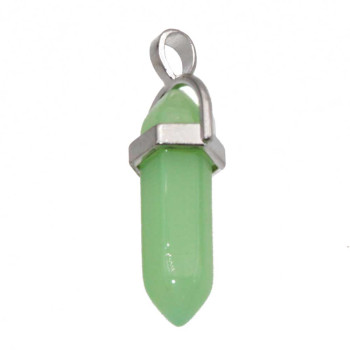 Ciondolo cristalloterapia avventurina 38x9 mm conf. 1 pz