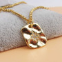 Ciondolo oro strass pepita con stella 18x14 mm 1 pz