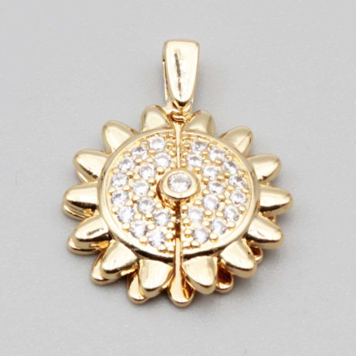 Ciondolo tondo apribile 22 mm conf. 1 pz