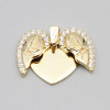 Ciondolo cuore apribile 18 mm conf. 1 pz