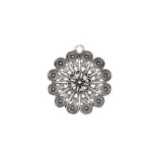 Ciondolo in zama fiore maory 34 mm conf.2 pz Ciondolo in zama fiore maory 34 mm conf.2 pz