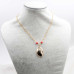 Charms conchiglia 29x20 mm gold plated 1 pz