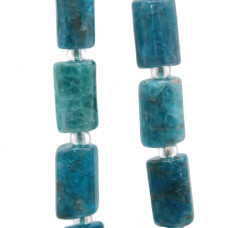Agata Blu colonna 9x6.5 mm circa conf. 5 pz Agata Blu colonna 9x6.5 mm circa conf. 5 pz