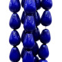 Gocce conchiglia smaltata blu 9.5x6 mm lisce grado A+ pacco 10 pz
