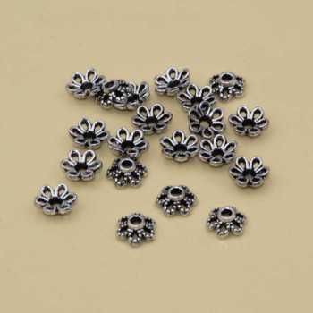 Coppette fiore 6 petali zama 6 mm conf. 50 pz