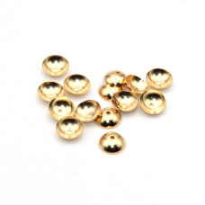Coppette in acciaio placcate oro 4 mm 50 pz