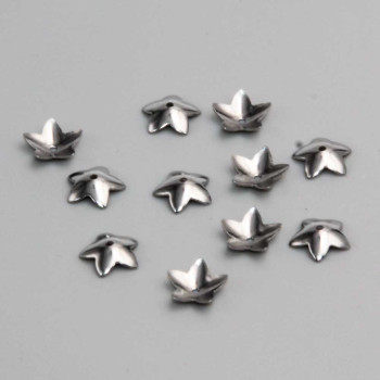 Coppette stella acciaio 7 mm conf. 20 pz