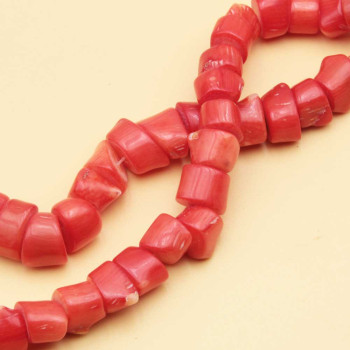 Corallo bambù irregolare 11x7 circa con. 10 pz