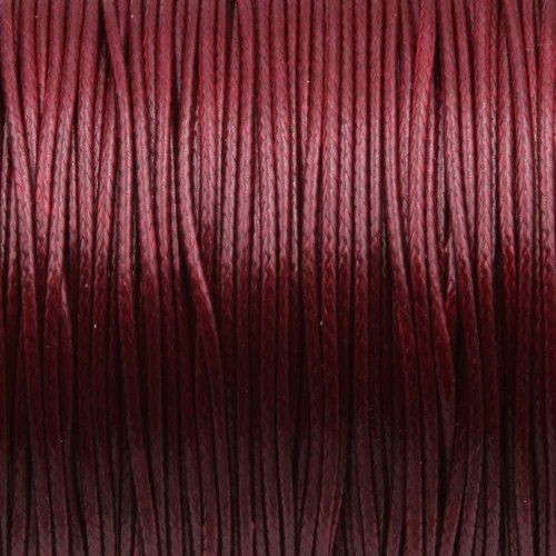 Cordino cerato bordeaux 1 mm conf. 15 mt