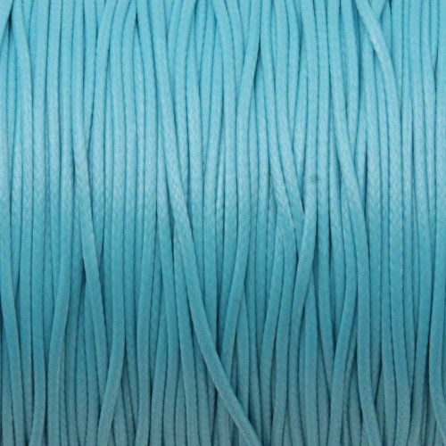 Cordino cerato celeste 1 mm conf. 15 mt