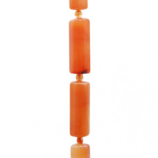 Corniola colonna 6 lati 30x10 mm 1 pz Corniola colonna 6 lati 30x10 mm 1 pz