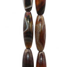 Corniola marrone striata colonna 41x12 mm 1 pz Corniola marrone striata colonna 41x12 mm 1 pz