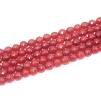 Corniola tonda sfacc.6 mm ilo 40 cm