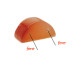 Corniola 14x6 mm liscia doppio foro filo 40 cm