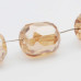 Cristalli barilotto 8x7.5 mm brown sugar conf. 20 pz