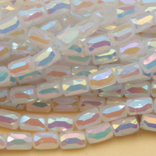 Cristalli colonna 6x4 mm bianchi multicolor A/B grado A++ filo 45 cm