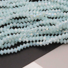 Cristalli bicono 4x3 mm light blue a/b filo 40 cm