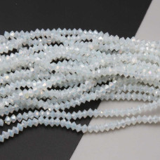 Cristalli bicono 4x3 mm opale a/b filo 40 cm