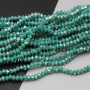 Cristalli bicono 4x3 mm turchese a/b filo 40 cm