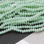 Cristalli bicono 4x3 mm verde acquamarina a/b filo 40 cm
