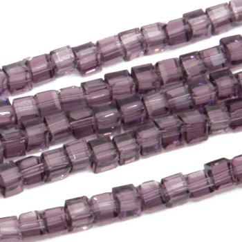 Cristalli cubic 2 mm ametista filo 40 cm